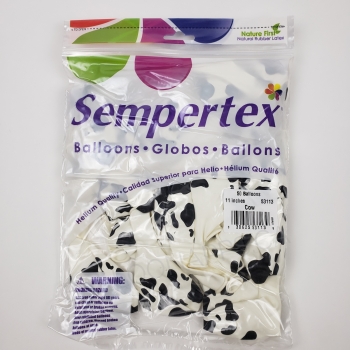Sempertex 11" Cow Print  Balloons