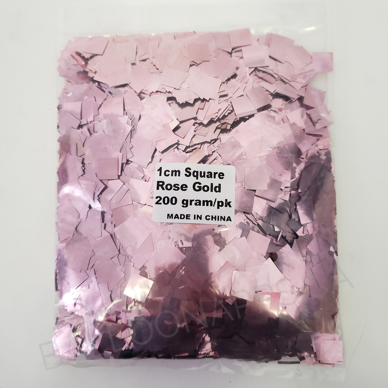 (200gr) Metallic Rose Gold Square Confetti