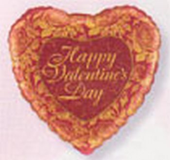 V -  Foil - Valentine's Elegant Roses balloon QUALATEX