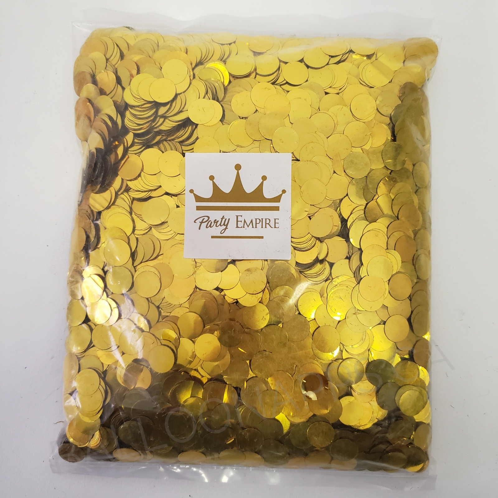 (200gr) 1cm Round Metallic Gold Confetti