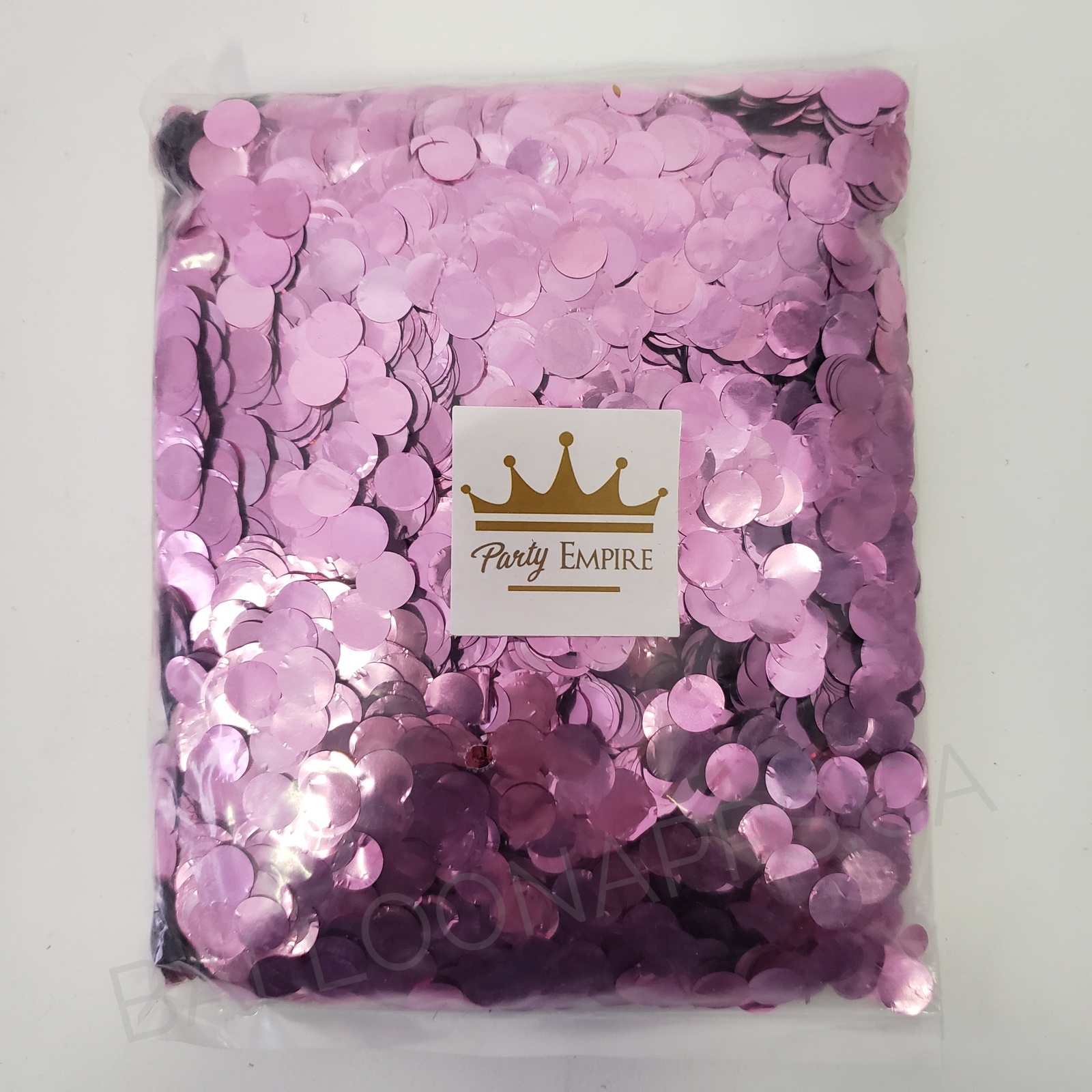 (200gr) 1cm Round Metallic Pink Confetti