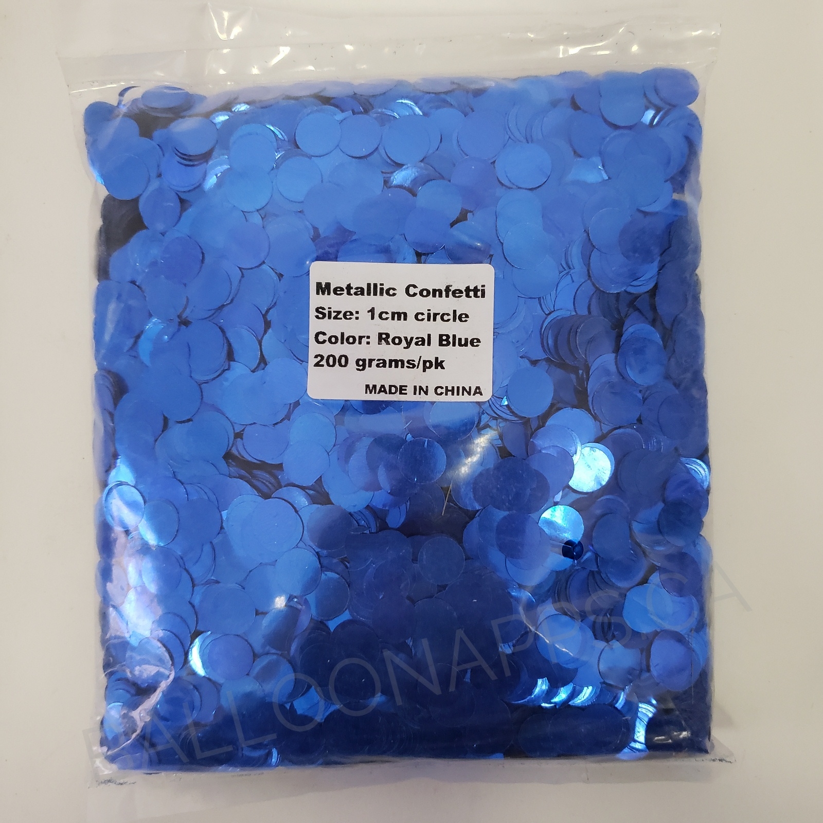 (200gr) 1cm Round Metallic Royal Blue Confetti