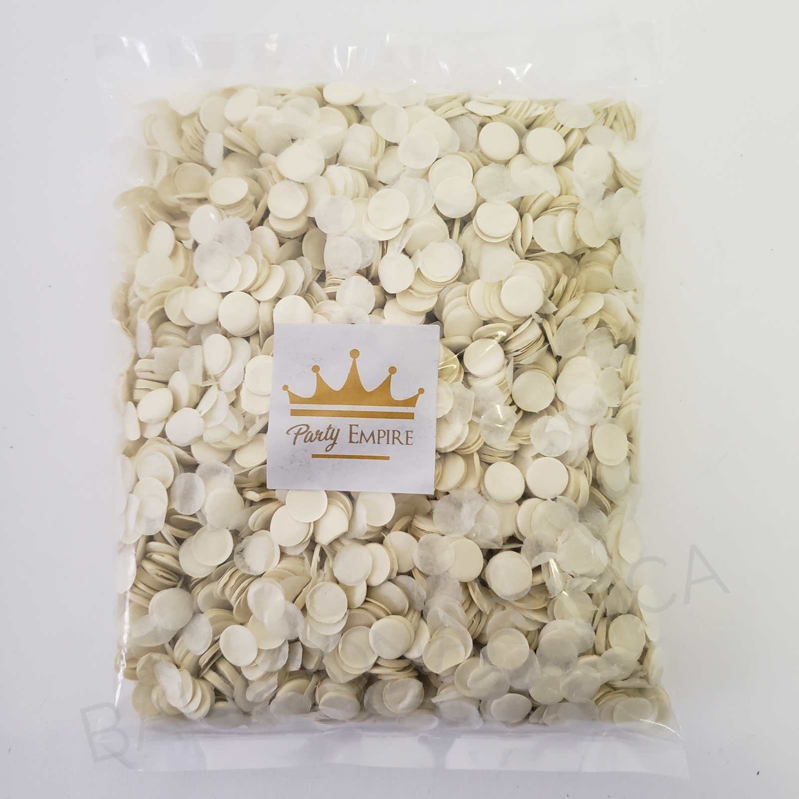 (100gr) 1cm Round Tissue Paper Cream Vanilla Confetti
