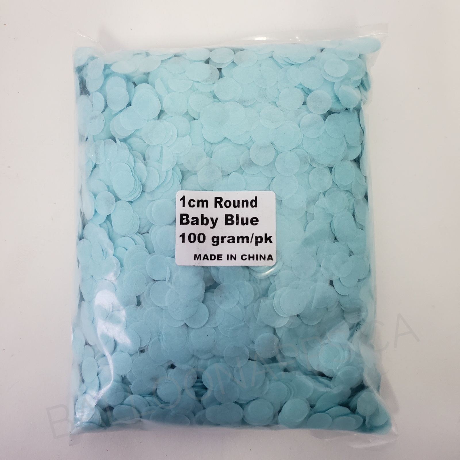 (100gr) 1cm Round Tissue Paper Baby Blue Confetti