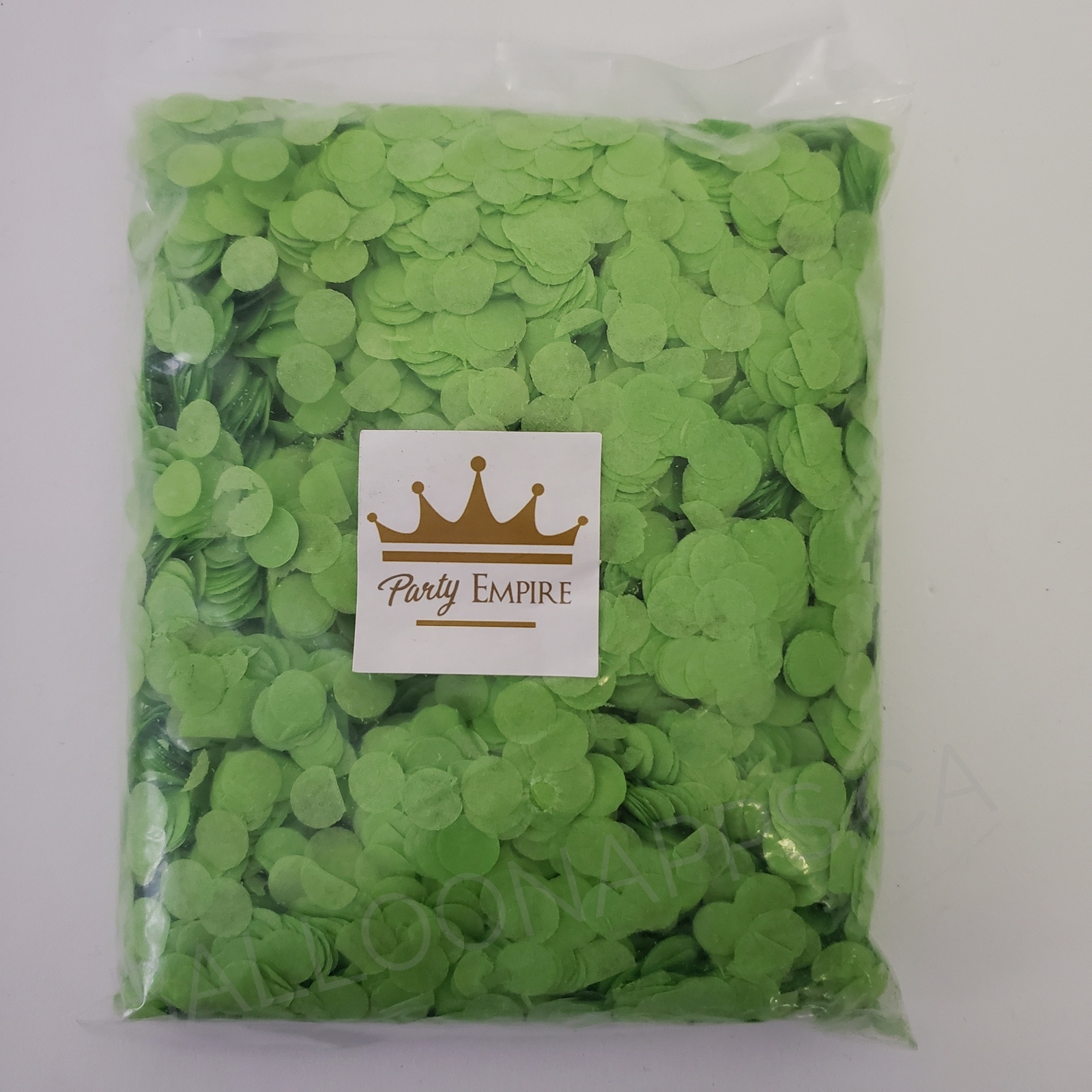(100gr) 1cm Round Tissue Paper Lime Green Confetti