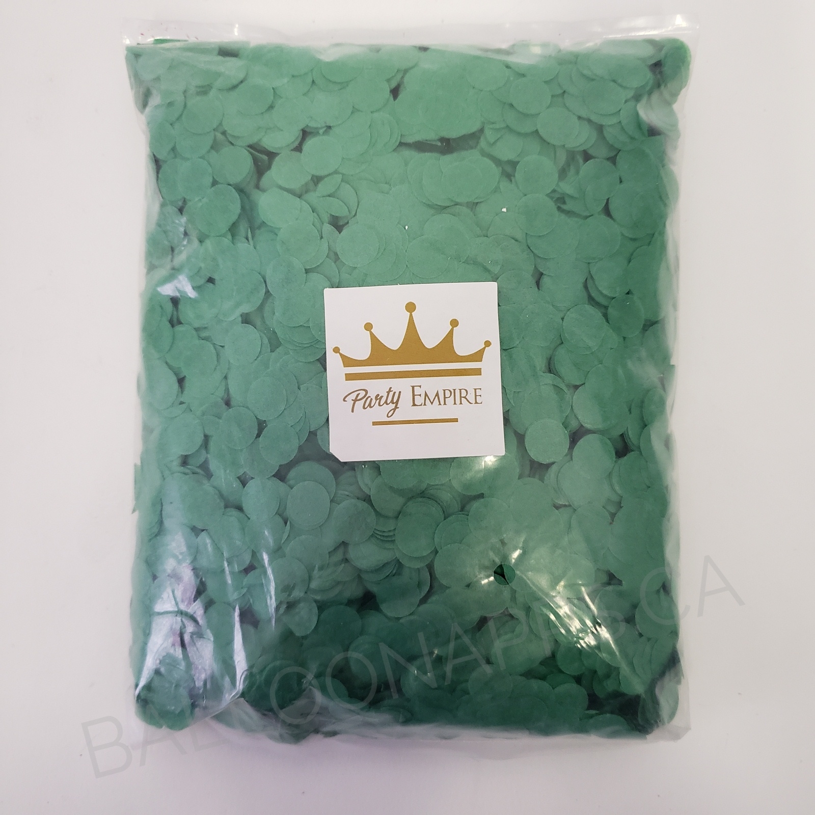 (100gr) 1cm Round Tissue Paper Green Confetti