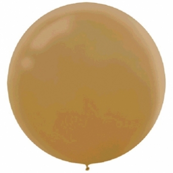 ECONO (4) 24" Round Latex - Pearl Gold balloons latex balloons