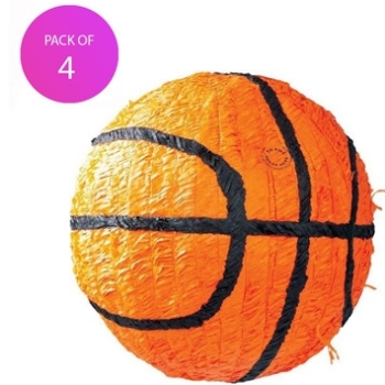 (4) Basketball Pinata - Pack of 4 party supplies