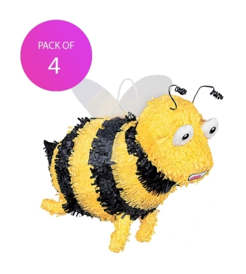 (4) Bee Pinata - Pack of 4 party supplies