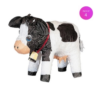 (4) Cow Pinata  - Pack of 4 party supplies