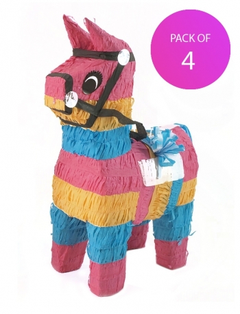 (4) Donkey Pinata - Pack of 4 party supplies