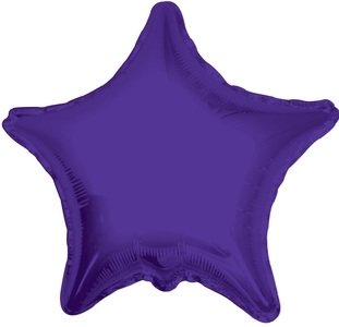 4" Foil Star - Quartz Purple Airfill Heat Seal Required balloon foil balloons