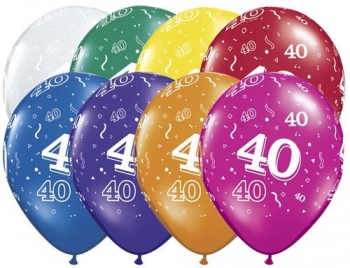 (50) 11" 40 Around Jewel Assorted balloons latex balloons