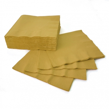 (50) Luncheon Napkins - Gold* tableware