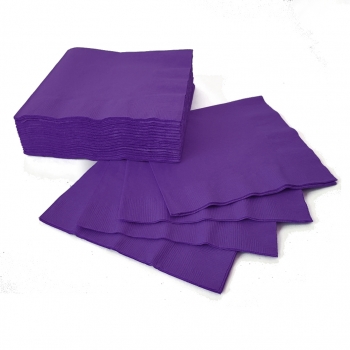 (50) Luncheon Napkins - Purple* tableware