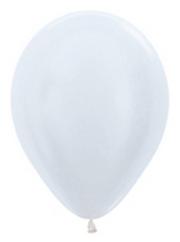 Sempertex 5" Pearl White  Balloons