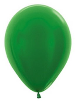 SEM   Metallic Green balloons SEMPERTEX
