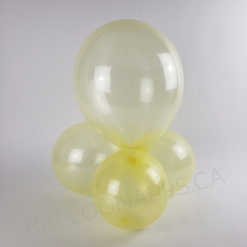BET (100) 11" Crystal Pastel Yellow balloons latex balloons
