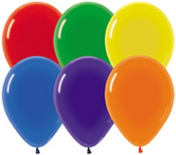 BET (100) 11" Crystal Assorted balloons latex balloons