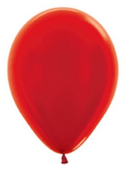 SEM (100) 11" Metallic Red balloons latex balloons
