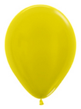BET (100) 11" Metallic Yellow balloons latex balloons