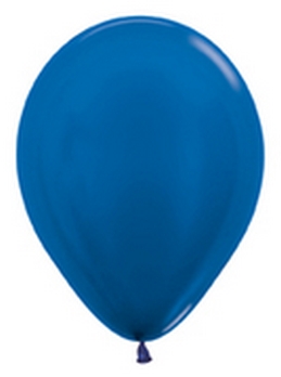 SEM (100) 11" Metallic Blue balloons latex balloons
