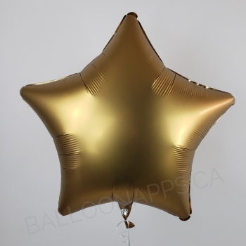18" Satin Luxe Gold Sateen Star balloon foil balloons