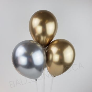 Sempertex 5" Reflex Silver  Balloons