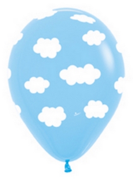 BET (50) Clouds 11" All Over Printed balloon latex balloons