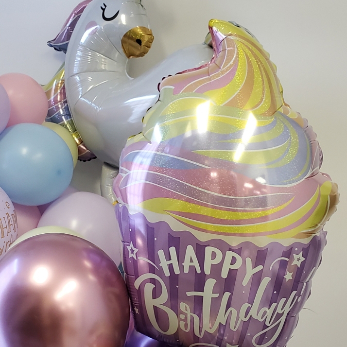 Pastel Birthday Cupcake SuperShape