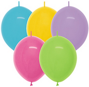 BET (50) 12" Link-O-Loon Deluxe Assorted balloons latex balloons