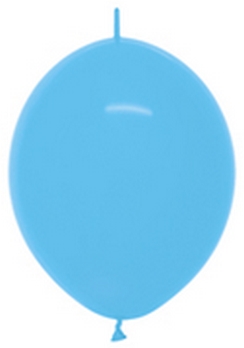BET (50) 12" Link-O-Loon Fashion Blue balloons latex balloons