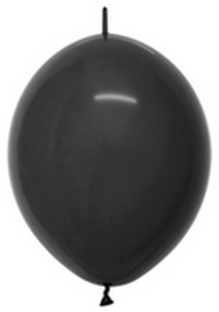 Sempertex 12" Link-O-Loon Deluxe Black  Balloons