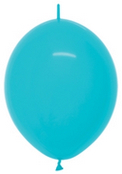 BET (50) 12" Link-O-Loon Deluxe Turquoise Blue balloons latex balloons