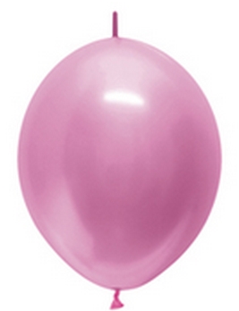 BET (50) 12" Link-O-Loon Pearl Fuchsia balloons latex balloons