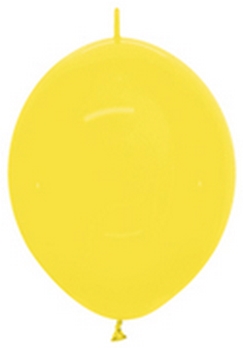 BET (50) 12" Link-O-Loon Crystal Yellow balloons latex balloons