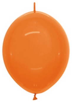 Sempertex 12" Link-O-Loon Crystal Orange  Balloons