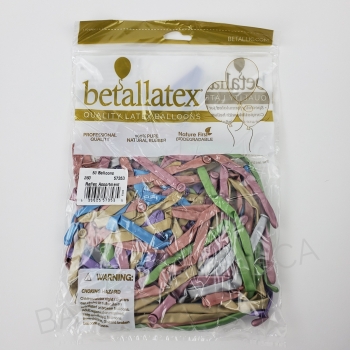 BET (50) 260 Reflex Assortment 7 colours balloons latex balloons