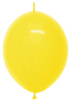 BET (50) 6" Link-O-Loon Fashion Yellow balloons latex balloons