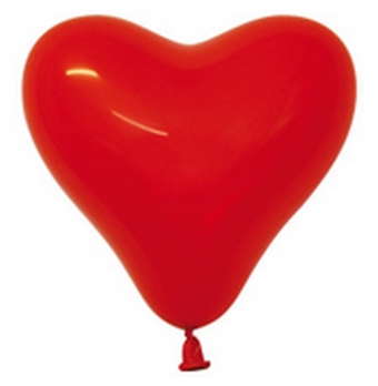 BET (100) 6" Heart Fashion Red balloons latex balloons