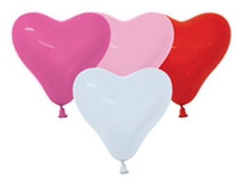 Sempertex 16" Heart Assorted  Balloons