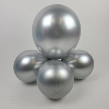 ECONO (50) 11" Econo-Luxe Silver balloons latex balloons
