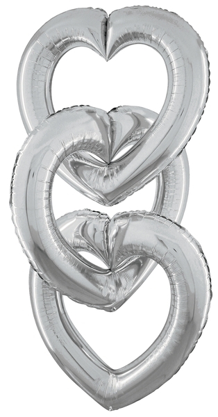 Linking Heart Silver balloon