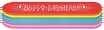 Sempertex 660 Link-O-Loon Birthday Assorted  Balloons