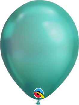 Q   Chrome Green Balloons balloons QUALATEX