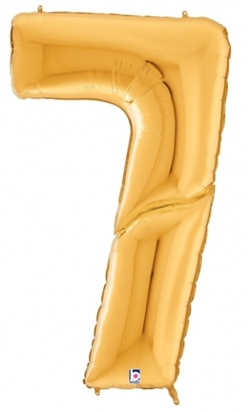 Gigaloon - Number - #7 - Gold balloon BETALLIC