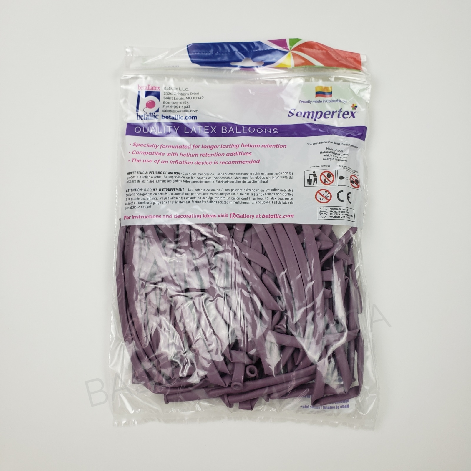 Sempertex  260 Pastel Dusk Lavender Latex balloons
