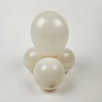 KALISAN (50) 11" Retro White Cream balloons latex balloons
