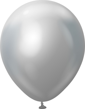 KALISAN (50) 11" Mirror Reflex Silver  balloons latex balloons