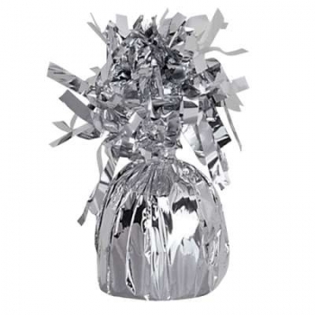 (6) Foil Weights - 6 oz - Silver balloon accessories